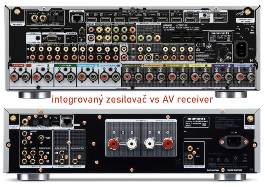 Stereo zesilovač vs AV receiver
