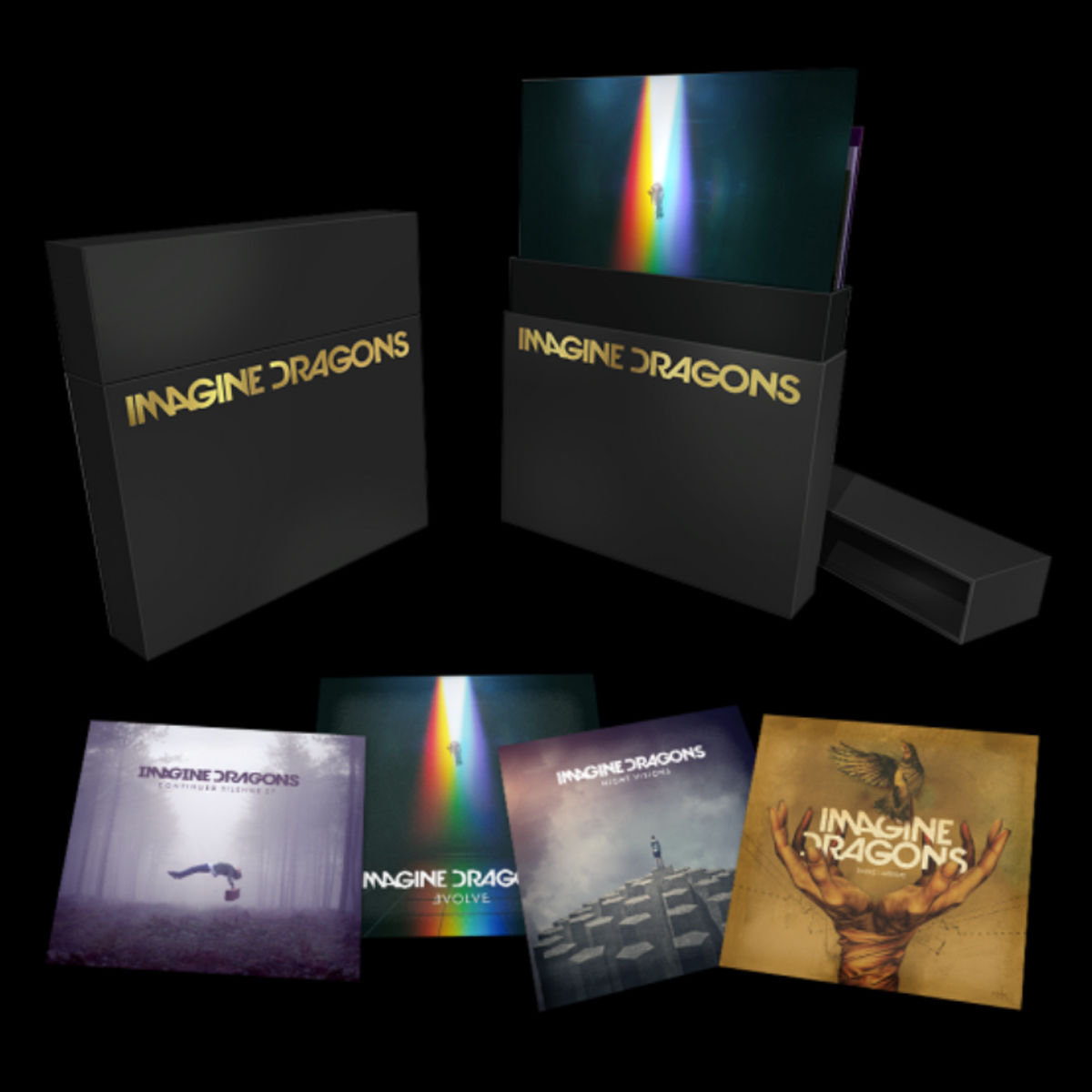 Imagine box. Imagine Dragons Box Set. Imagine Dragons Vinyl. Imagine Dragons винил. Imagine Dragons пластинка.