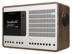 REVO SuperConnect (walnut-silver) - luxusní hybridní rádio (internet / DAB / FM) s Bluetooth